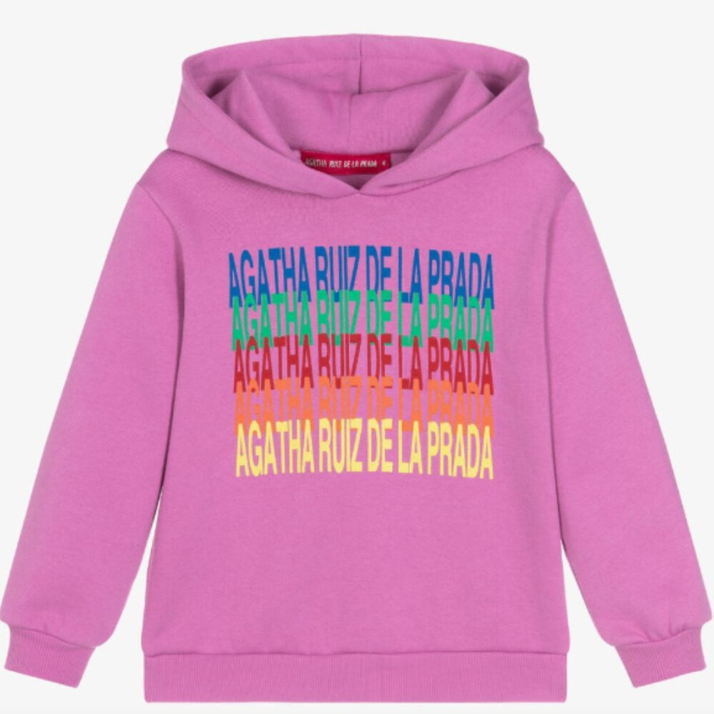 Agatha Ruiz de la Prada purple hoodie NWT